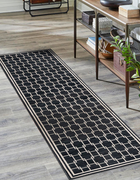 Navy Blue 2' 7 x 10' Jill Zarin Uptown Runner Area Rug 70% Polypropylene & 30% Polyester  Contemporary Carpet for Living, Dining, Office, Bedroom for Sale at Rug Engine