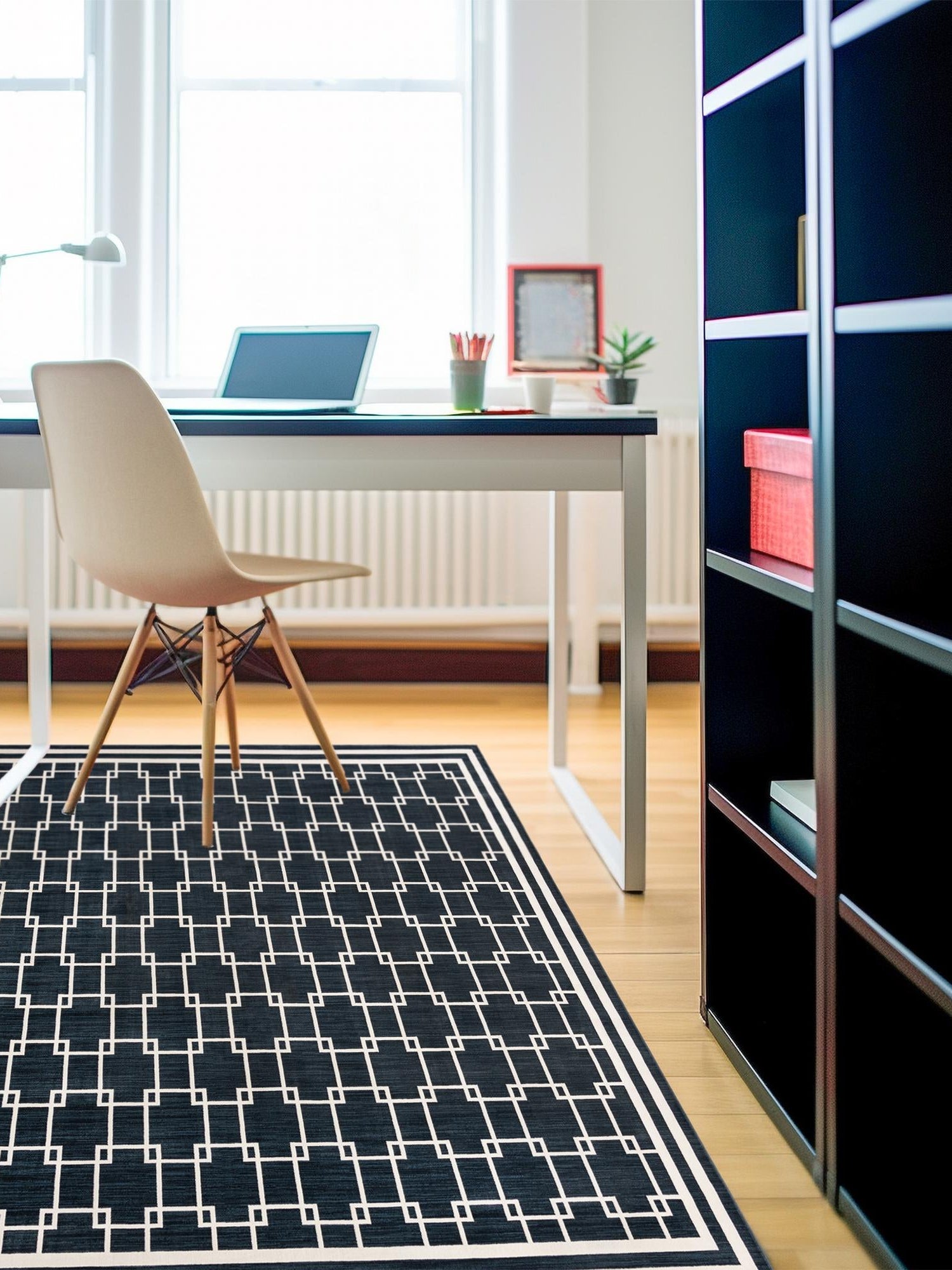 Navy Blue 10' x 10' Jill Zarin Uptown Square Area Rug 70% Polypropylene & 30% Polyester  Contemporary Carpet for Living, Dining, Office, Bedroom for Sale at Rug Engine
