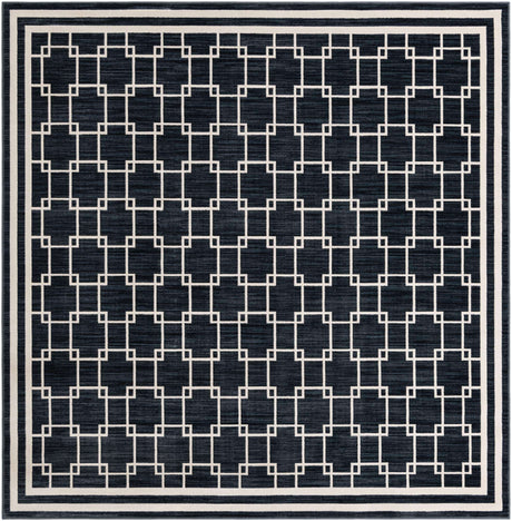 Navy Blue 7' 10 x 7' 10 Jill Zarin Uptown Square Area Rug 70% Polypropylene & 30% Polyester  Contemporary Carpet for Living, Dining, Office, Bedroom for Sale at Rug Engine