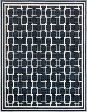 Navy Blue 7' 10 x 10' Jill Zarin Uptown Rectangle Area Rug 70% Polypropylene & 30% Polyester  Contemporary Carpet for Living, Dining, Office, Bedroom for Sale at Rug Engine