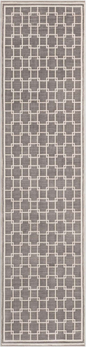 Gray 2' 7 x 10' Jill Zarin Uptown Runner Area Rug 70% Polypropylene & 30% Polyester  Contemporary Carpet for Living, Dining, Office, Bedroom for Sale at Rug Engine