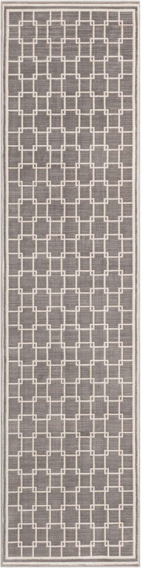 Gray 2' 7 x 10' Jill Zarin Uptown Runner Area Rug 70% Polypropylene & 30% Polyester  Contemporary Carpet for Living, Dining, Office, Bedroom for Sale at Rug Engine