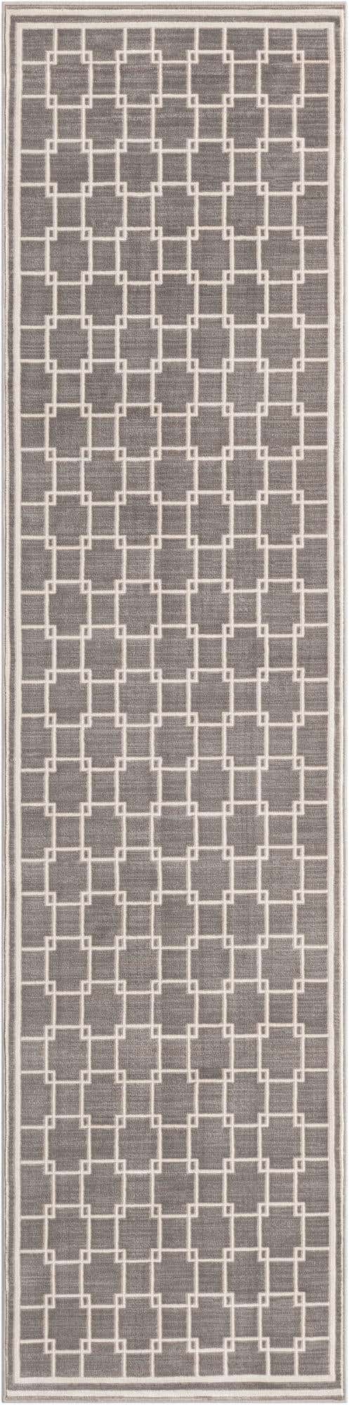 Gray 2' 7 x 10' Jill Zarin Uptown Runner Area Rug 70% Polypropylene & 30% Polyester  Contemporary Carpet for Living, Dining, Office, Bedroom for Sale at Rug Engine
