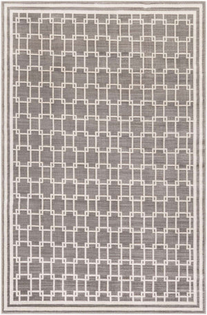 Gray 4' 1 x 6' 1 Jill Zarin Uptown Rectangle Area Rug 70% Polypropylene & 30% Polyester  Contemporary Carpet for Living, Dining, Office, Bedroom for Sale at Rug Engine