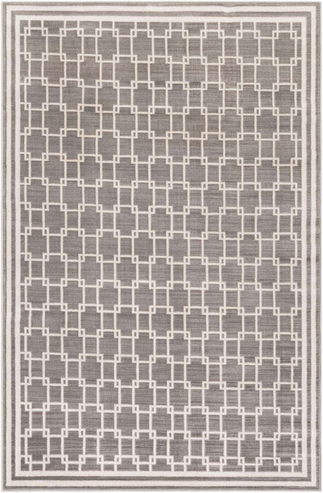 Gray 4' 1 x 6' 1 Jill Zarin Uptown Rectangle Area Rug 70% Polypropylene & 30% Polyester  Contemporary Carpet for Living, Dining, Office, Bedroom for Sale at Rug Engine
