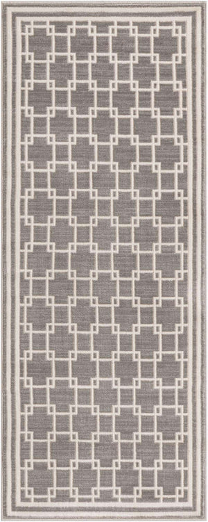 Gray 2' x 5' 1 Jill Zarin Uptown Runner Area Rug 70% Polypropylene & 30% Polyester  Contemporary Carpet for Living, Dining, Office, Bedroom for Sale at Rug Engine