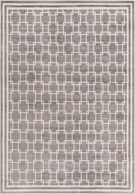 Gray 5' 1 x 7' 1 Jill Zarin Uptown Rectangle Area Rug 70% Polypropylene & 30% Polyester  Contemporary Carpet for Living, Dining, Office, Bedroom for Sale at Rug Engine