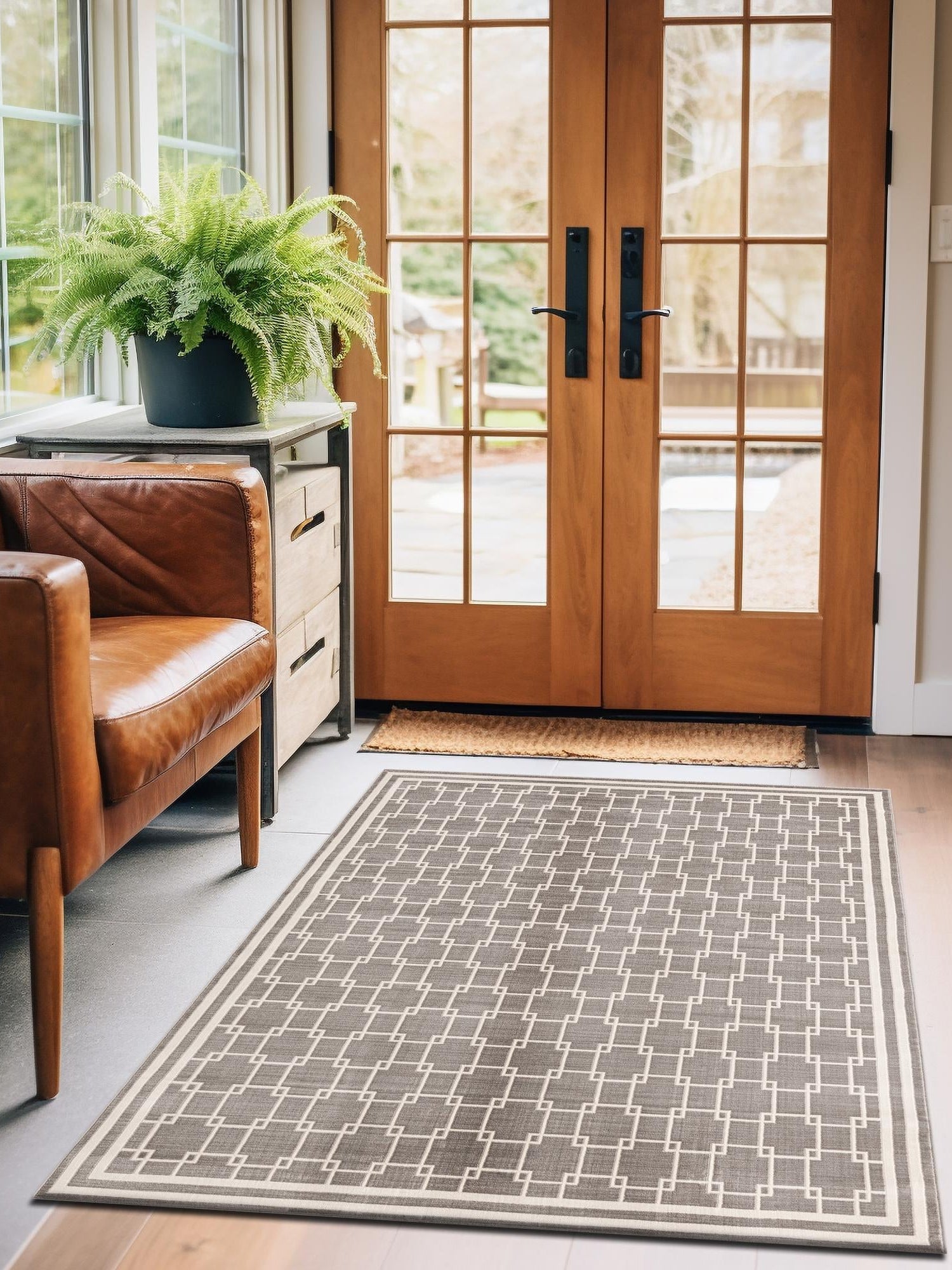 Gray 2' x 3' 1 Jill Zarin Uptown Rectangle Area Rug 70% Polypropylene & 30% Polyester  Contemporary Carpet for Living, Dining, Office, Bedroom for Sale at Rug Engine