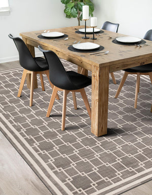 Gray 9' x 12' Jill Zarin Uptown Rectangle Area Rug 70% Polypropylene & 30% Polyester  Contemporary Carpet for Living, Dining, Office, Bedroom for Sale at Rug Engine