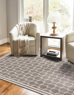 Gray 9' x 12' Jill Zarin Uptown Rectangle Area Rug 70% Polypropylene & 30% Polyester  Contemporary Carpet for Living, Dining, Office, Bedroom for Sale at Rug Engine