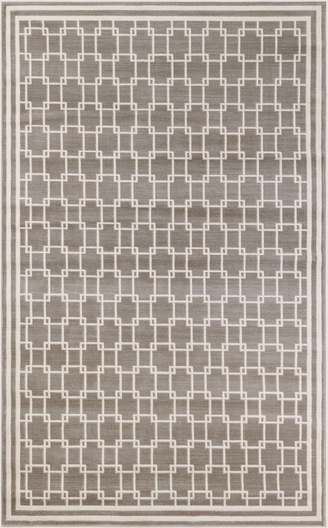 Gray 5' 1 x 8' Jill Zarin Uptown Rectangle Area Rug 70% Polypropylene & 30% Polyester  Contemporary Carpet for Living, Dining, Office, Bedroom for Sale at Rug Engine