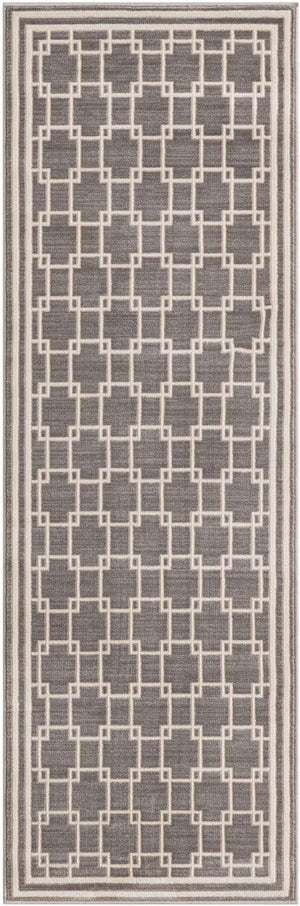 Gray 2' x 6' 1 Jill Zarin Uptown Runner Area Rug 70% Polypropylene & 30% Polyester  Contemporary Carpet for Living, Dining, Office, Bedroom for Sale at Rug Engine