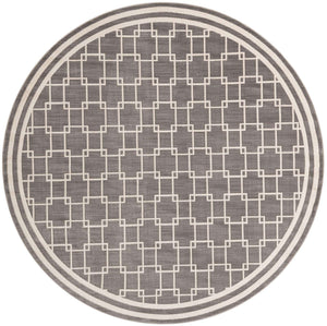 Gray 7' 10 x 7' 10 Jill Zarin Uptown Round Area Rug 70% Polypropylene & 30% Polyester  Contemporary Carpet for Living, Dining, Office, Bedroom for Sale at Rug Engine