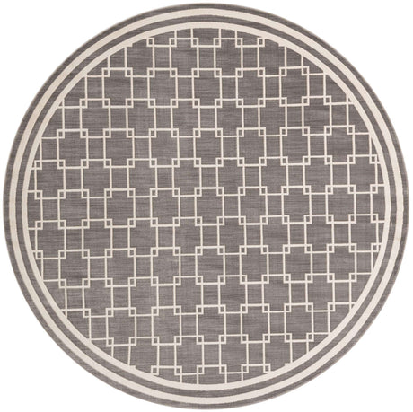 Gray 7' 10 x 7' 10 Jill Zarin Uptown Round Area Rug 70% Polypropylene & 30% Polyester  Contemporary Carpet for Living, Dining, Office, Bedroom for Sale at Rug Engine