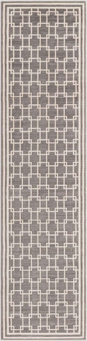 Gray 2' x 8' Jill Zarin Uptown Runner Area Rug 70% Polypropylene & 30% Polyester  Contemporary Carpet for Living, Dining, Office, Bedroom for Sale at Rug Engine