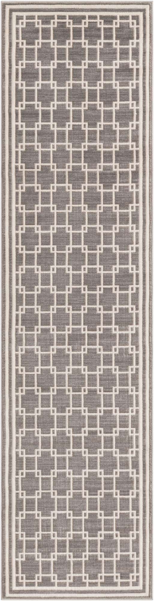 Gray 2' x 8' Jill Zarin Uptown Runner Area Rug 70% Polypropylene & 30% Polyester  Contemporary Carpet for Living, Dining, Office, Bedroom for Sale at Rug Engine