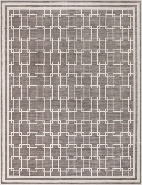 Gray 7' 10 x 10' Jill Zarin Uptown Rectangle Area Rug 70% Polypropylene & 30% Polyester  Contemporary Carpet for Living, Dining, Office, Bedroom for Sale at Rug Engine
