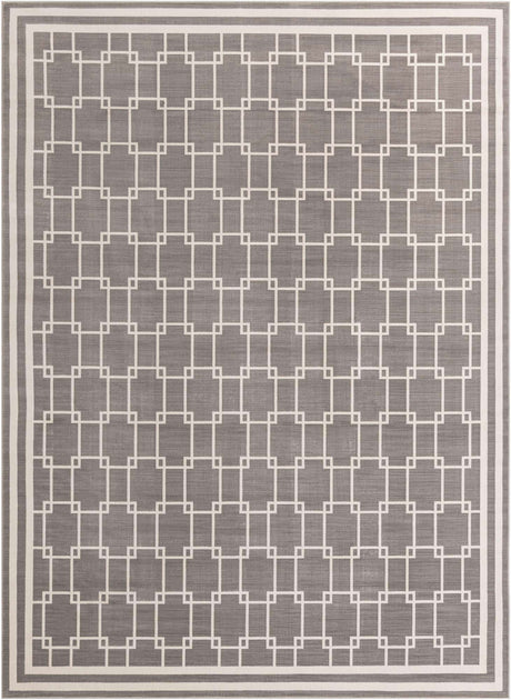 Gray 9' x 12' Jill Zarin Uptown Rectangle Area Rug 70% Polypropylene & 30% Polyester  Contemporary Carpet for Living, Dining, Office, Bedroom for Sale at Rug Engine