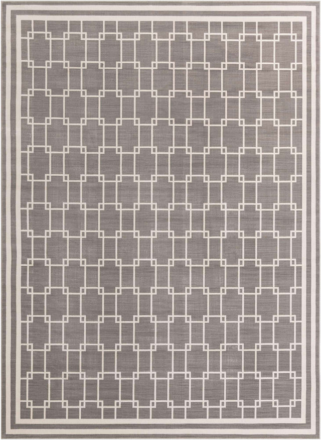 Gray 9' x 12' Jill Zarin Uptown Rectangle Area Rug 70% Polypropylene & 30% Polyester  Contemporary Carpet for Living, Dining, Office, Bedroom for Sale at Rug Engine