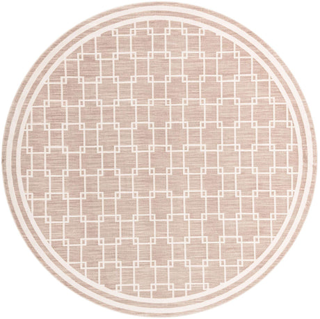 Beige 10' x 10' Jill Zarin Uptown Round Area Rug 70% Polypropylene & 30% Polyester  Contemporary Carpet for Living, Dining, Office, Bedroom for Sale at Rug Engine