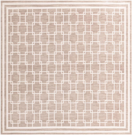 Beige 10' x 10' Jill Zarin Uptown Square Area Rug 70% Polypropylene & 30% Polyester  Contemporary Carpet for Living, Dining, Office, Bedroom for Sale at Rug Engine