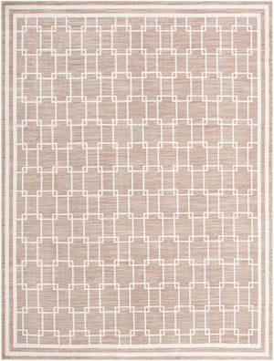 Beige 10' x 13' 1 Jill Zarin Uptown Rectangle Area Rug 70% Polypropylene & 30% Polyester  Contemporary Carpet for Living, Dining, Office, Bedroom for Sale at Rug Engine