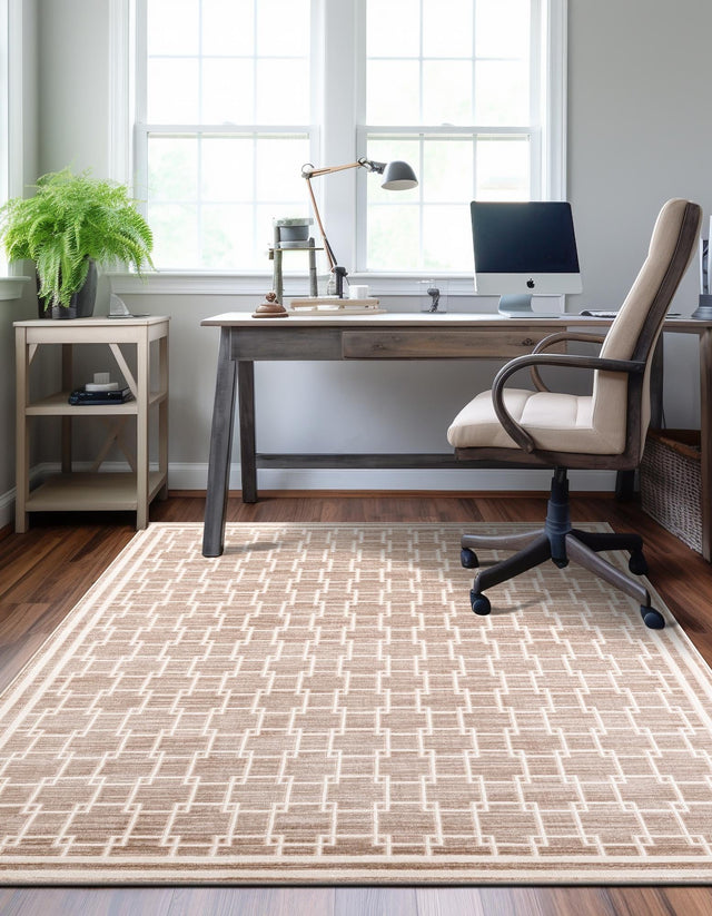 Beige 2' x 3' 1 Jill Zarin Uptown Rectangle Area Rug 70% Polypropylene & 30% Polyester  Contemporary Carpet for Living, Dining, Office, Bedroom for Sale at Rug Engine