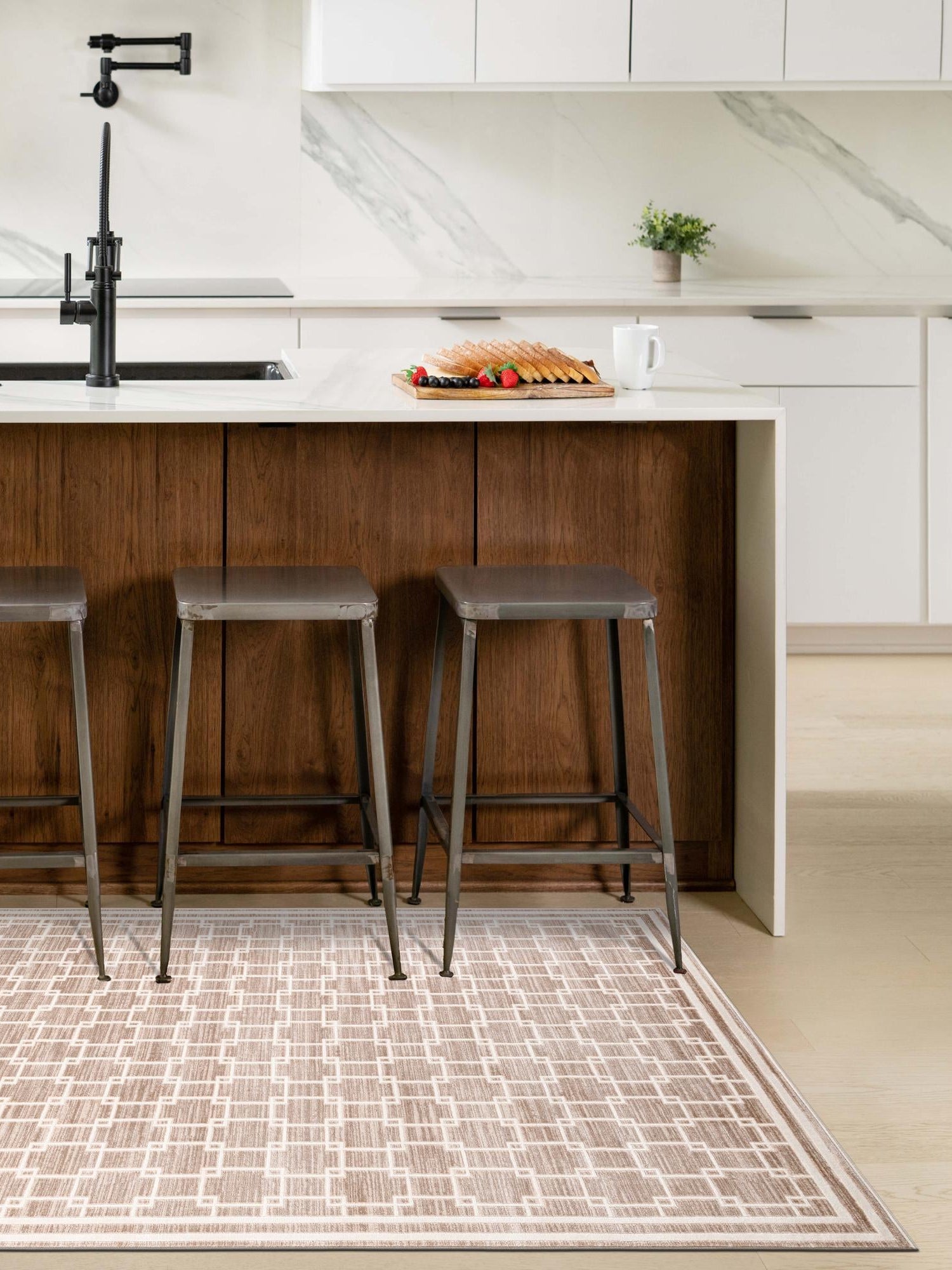 Beige 2' x 3' 1 Jill Zarin Uptown Rectangle Area Rug 70% Polypropylene & 30% Polyester  Contemporary Carpet for Living, Dining, Office, Bedroom for Sale at Rug Engine
