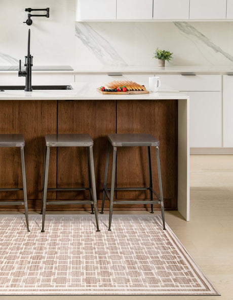 Beige 2' x 3' 1 Jill Zarin Uptown Rectangle Area Rug 70% Polypropylene & 30% Polyester  Contemporary Carpet for Living, Dining, Office, Bedroom for Sale at Rug Engine