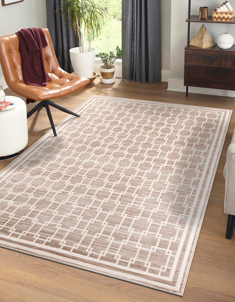 Beige 2' x 3' 1 Jill Zarin Uptown Rectangle Area Rug 70% Polypropylene & 30% Polyester  Contemporary Carpet for Living, Dining, Office, Bedroom for Sale at Rug Engine