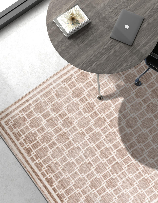 Beige 2' x 3' 1 Jill Zarin Uptown Rectangle Area Rug 70% Polypropylene & 30% Polyester  Contemporary Carpet for Living, Dining, Office, Bedroom for Sale at Rug Engine
