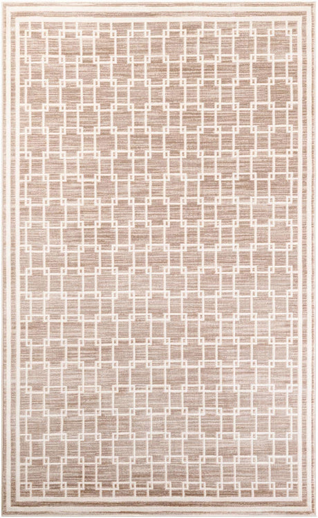 Beige 5' 1 x 8' Jill Zarin Uptown Rectangle Area Rug 70% Polypropylene & 30% Polyester  Contemporary Carpet for Living, Dining, Office, Bedroom for Sale at Rug Engine