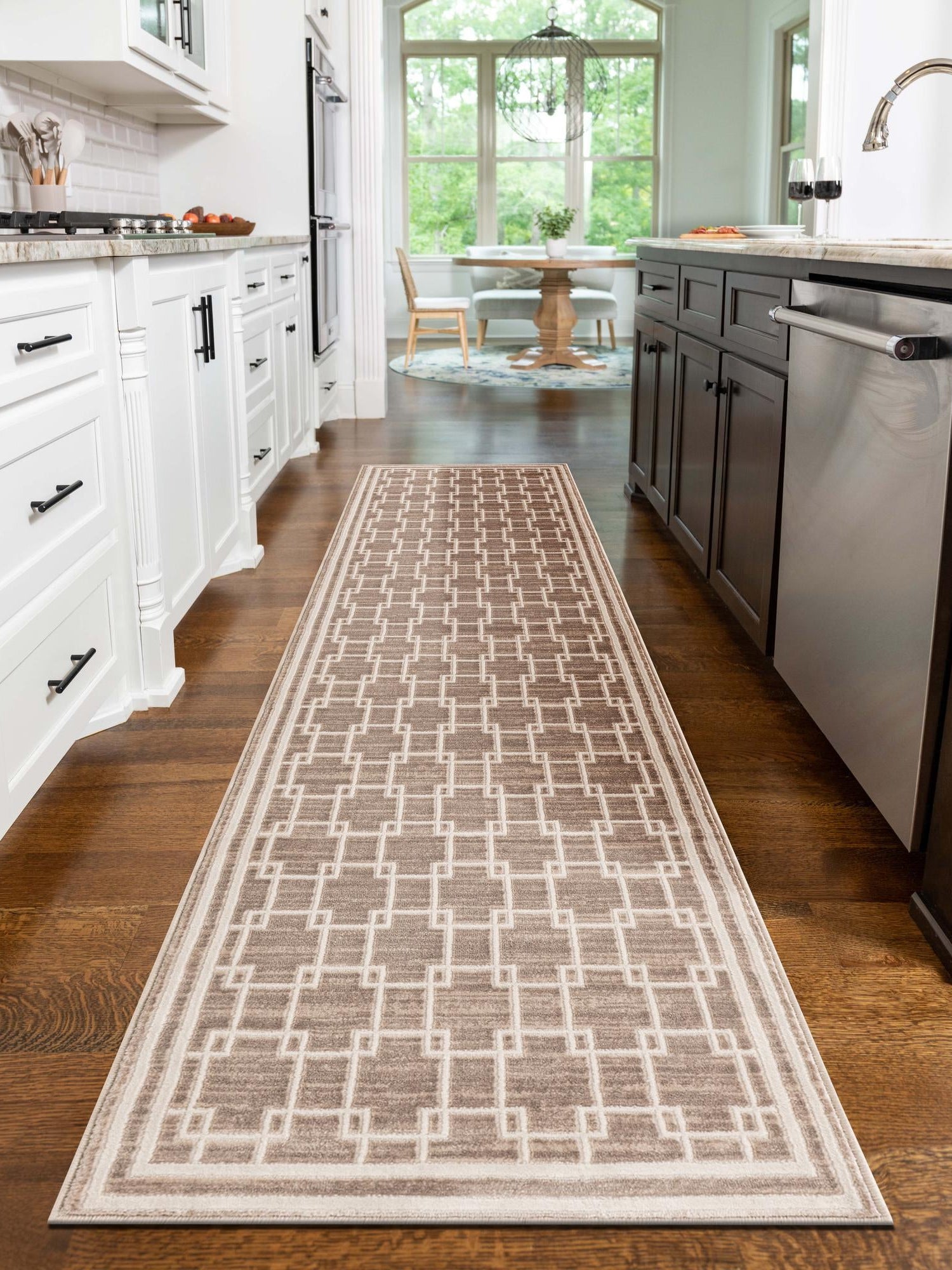 Beige 2' 7 x 10' Jill Zarin Uptown Runner Area Rug 70% Polypropylene & 30% Polyester  Contemporary Carpet for Living, Dining, Office, Bedroom for Sale at Rug Engine