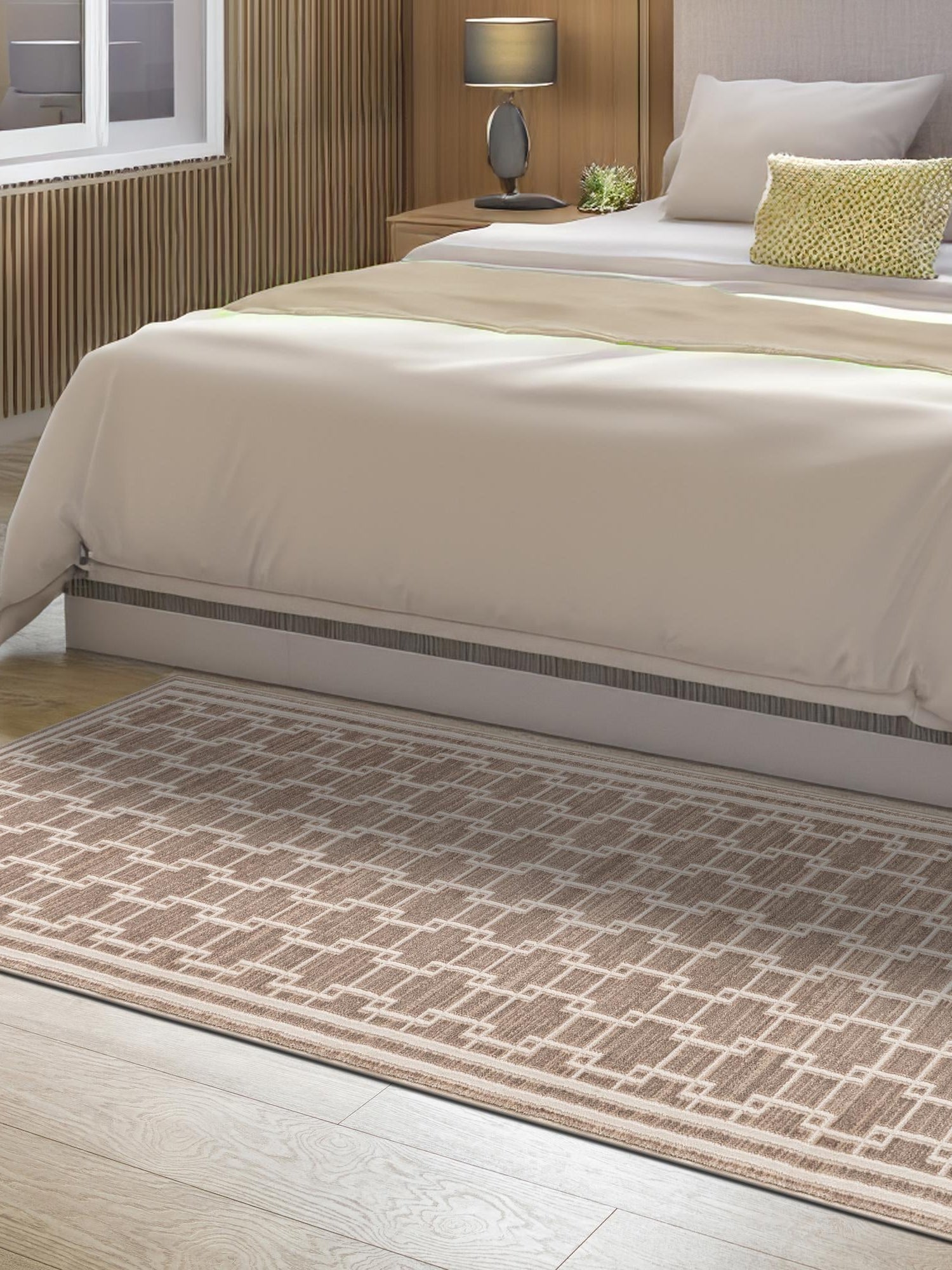 Beige 2' 7 x 10' Jill Zarin Uptown Runner Area Rug 70% Polypropylene & 30% Polyester  Contemporary Carpet for Living, Dining, Office, Bedroom for Sale at Rug Engine