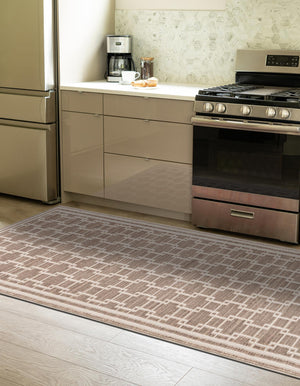 Beige 2' 7 x 10' Jill Zarin Uptown Runner Area Rug 70% Polypropylene & 30% Polyester  Contemporary Carpet for Living, Dining, Office, Bedroom for Sale at Rug Engine