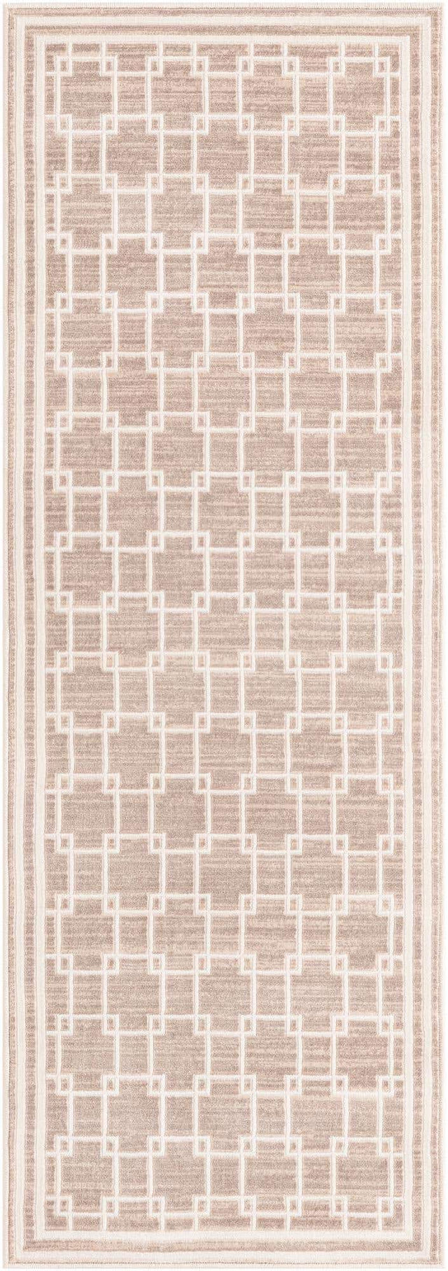 Beige 2' x 6' 1 Jill Zarin Uptown Runner Area Rug 70% Polypropylene & 30% Polyester  Contemporary Carpet for Living, Dining, Office, Bedroom for Sale at Rug Engine