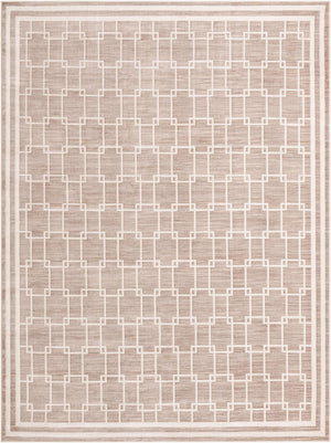 Beige 9' x 12' Jill Zarin Uptown Rectangle Area Rug 70% Polypropylene & 30% Polyester  Contemporary Carpet for Living, Dining, Office, Bedroom for Sale at Rug Engine