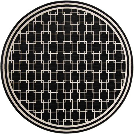 Black 10' x 10' Jill Zarin Uptown Round Area Rug 70% Polypropylene & 30% Polyester  Contemporary Carpet for Living, Dining, Office, Bedroom for Sale at Rug Engine