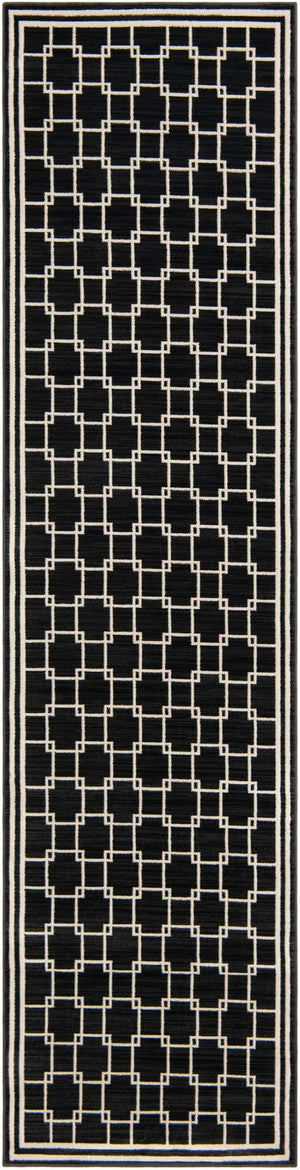 Black 2' 7 x 10' Jill Zarin Uptown Runner Area Rug 70% Polypropylene & 30% Polyester  Contemporary Carpet for Living, Dining, Office, Bedroom for Sale at Rug Engine