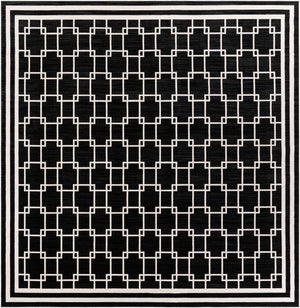 Black 10' x 10' Jill Zarin Uptown Square Area Rug 70% Polypropylene & 30% Polyester  Contemporary Carpet for Living, Dining, Office, Bedroom for Sale at Rug Engine