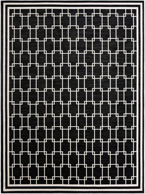 Black 10' x 13' 1 Jill Zarin Uptown Rectangle Area Rug 70% Polypropylene & 30% Polyester  Contemporary Carpet for Living, Dining, Office, Bedroom for Sale at Rug Engine