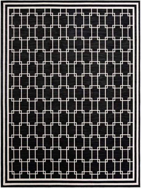 Black 10' x 13' 1 Jill Zarin Uptown Rectangle Area Rug 70% Polypropylene & 30% Polyester  Contemporary Carpet for Living, Dining, Office, Bedroom for Sale at Rug Engine