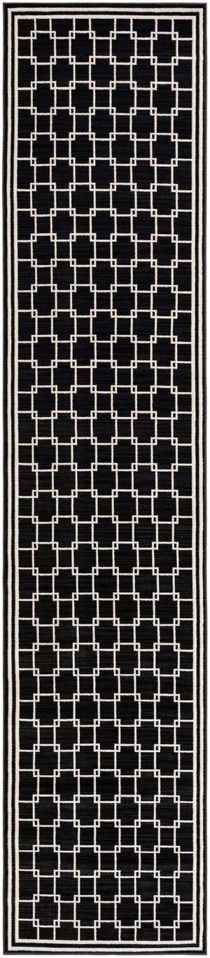 Black 2' 7 x 12' Jill Zarin Uptown Runner Area Rug 70% Polypropylene & 30% Polyester  Contemporary Carpet for Living, Dining, Office, Bedroom for Sale at Rug Engine