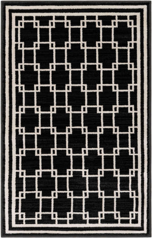 Black 2' x 3' 1 Jill Zarin Uptown Rectangle Area Rug 70% Polypropylene & 30% Polyester  Contemporary Carpet for Living, Dining, Office, Bedroom for Sale at Rug Engine