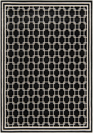 Black 5' 1 x 7' 1 Jill Zarin Uptown Rectangle Area Rug 70% Polypropylene & 30% Polyester  Contemporary Carpet for Living, Dining, Office, Bedroom for Sale at Rug Engine