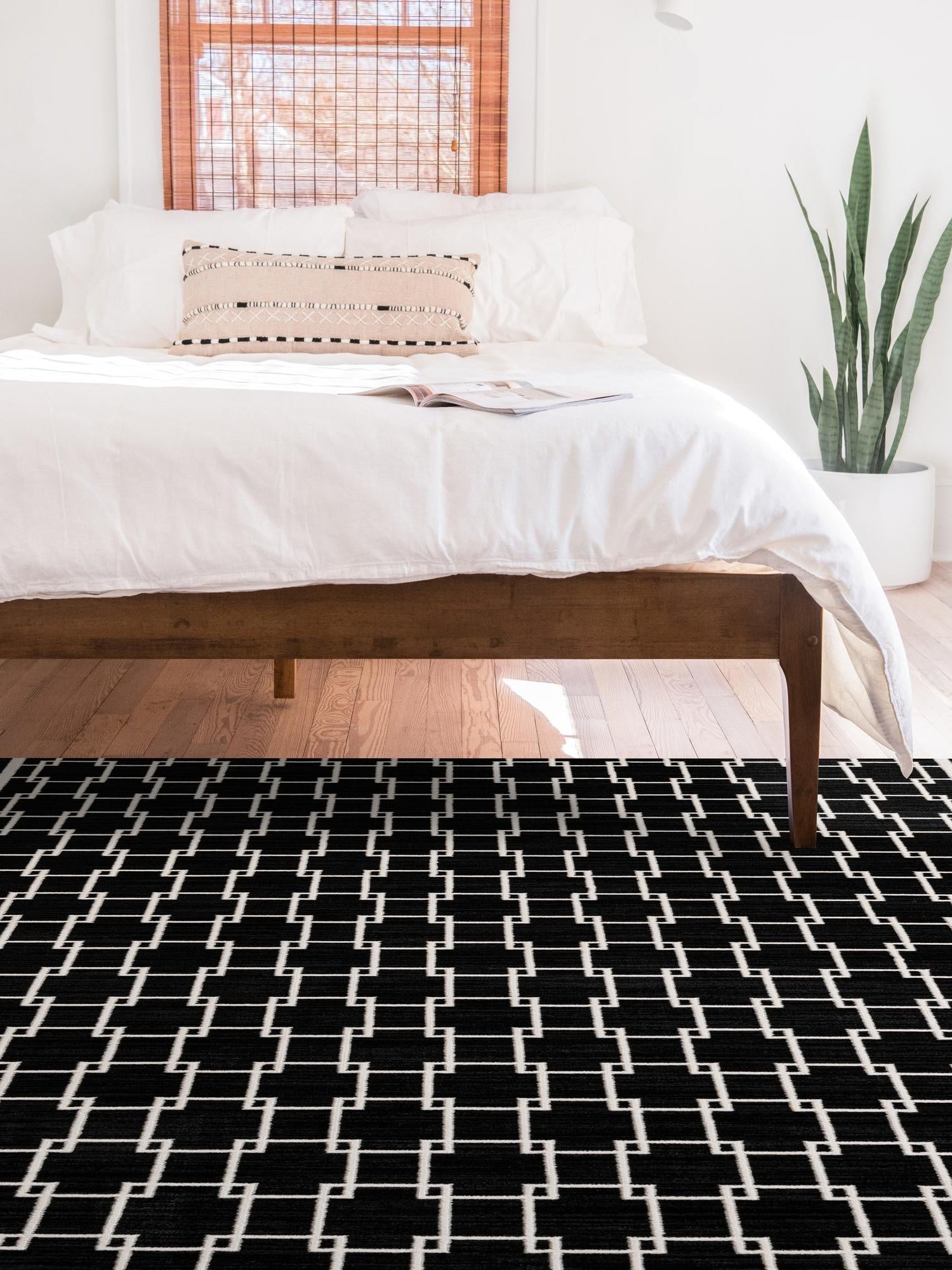 Black 4' 1 x 6' 1 Jill Zarin Uptown Rectangle Area Rug 70% Polypropylene & 30% Polyester  Contemporary Carpet for Living, Dining, Office, Bedroom for Sale at Rug Engine