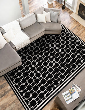 Black 5' 1 x 8' Jill Zarin Uptown Rectangle Area Rug 70% Polypropylene & 30% Polyester  Contemporary Carpet for Living, Dining, Office, Bedroom for Sale at Rug Engine