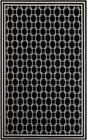 Black 5' 1 x 8' Jill Zarin Uptown Rectangle Area Rug 70% Polypropylene & 30% Polyester  Contemporary Carpet for Living, Dining, Office, Bedroom for Sale at Rug Engine