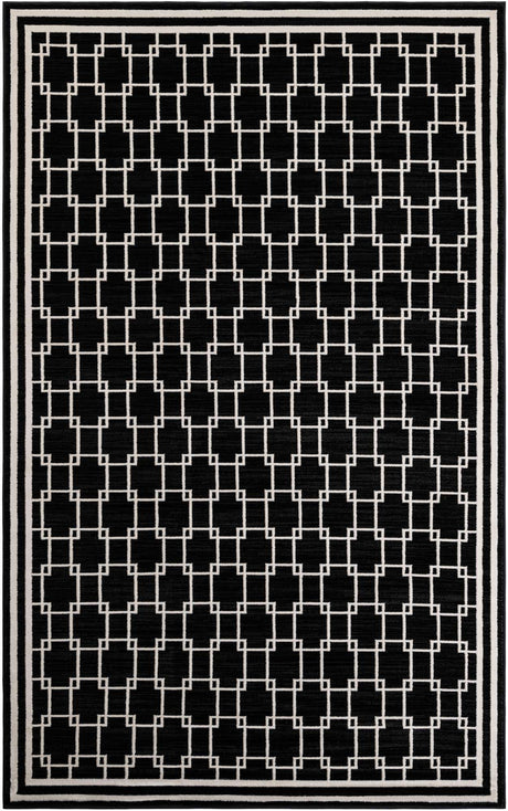 Black 5' 1 x 8' Jill Zarin Uptown Rectangle Area Rug 70% Polypropylene & 30% Polyester  Contemporary Carpet for Living, Dining, Office, Bedroom for Sale at Rug Engine