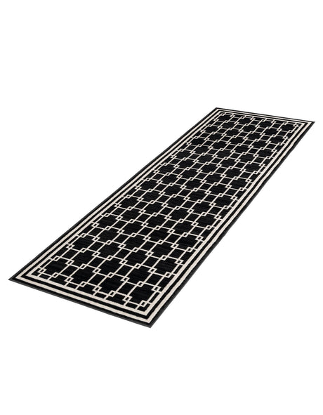 Black 2' x 6' 1 Jill Zarin Uptown Runner Area Rug 70% Polypropylene & 30% Polyester  Contemporary Carpet for Living, Dining, Office, Bedroom for Sale at Rug Engine
